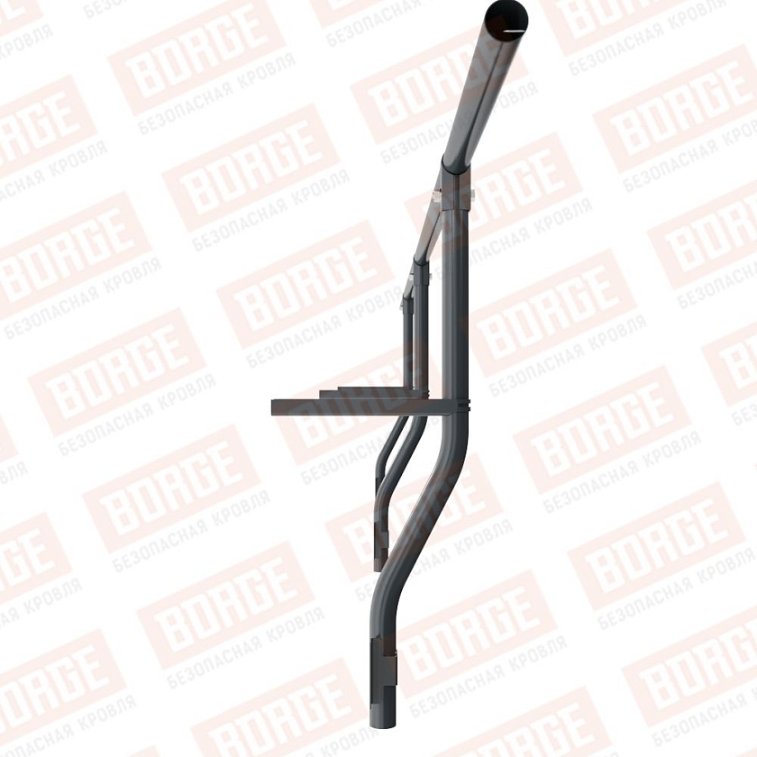 Ограждение парапетное BORGE H-30см, 3м, антрацитово-серый (RAL 7016)