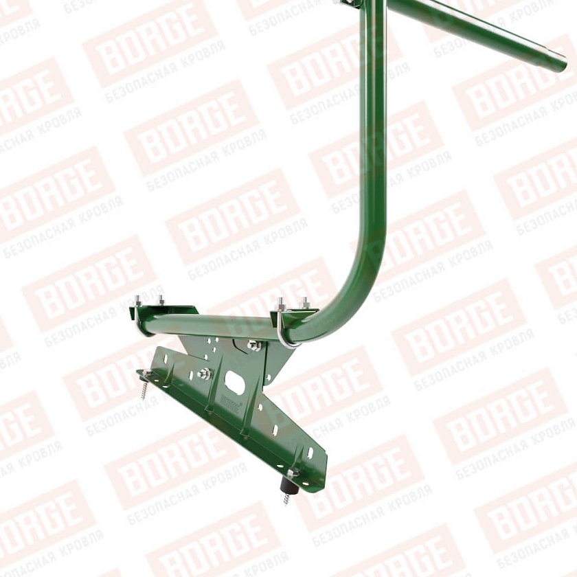 Ограждение кровельное BORGE H-90см, 3м, лиственно-зеленый (RAL 6002)