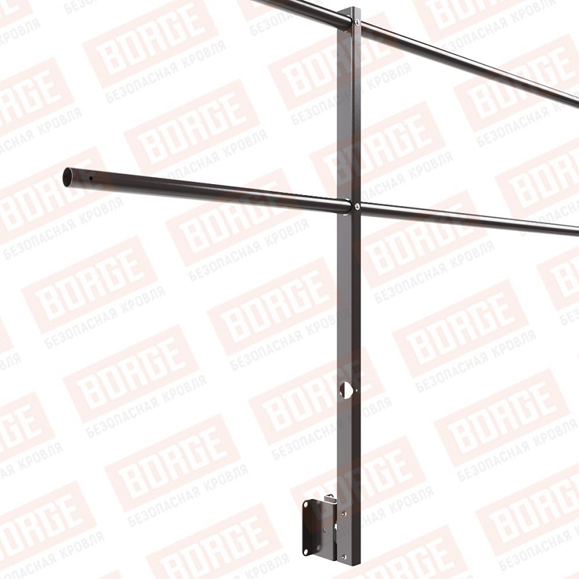 Ограждение парапетное NewLine H-90см, 3м, серо-коричневый (RR 32)