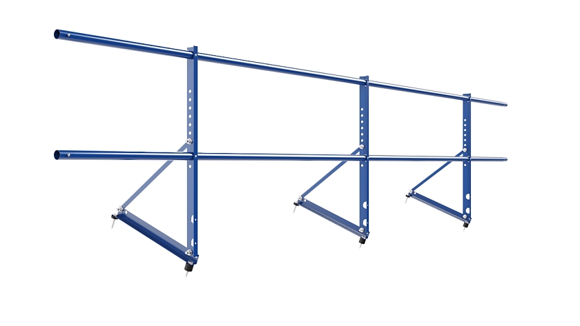 Ограждение кровельное NewLine H-60см, 3м, сигнально-синий (RAL 5005)