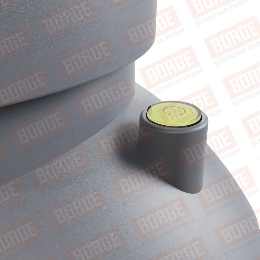 Труба вентиляционная Viotto, для мягкой кровли при монтаже, d-110мм, h-550мм, утепленная, серый графит (RAL 7024)