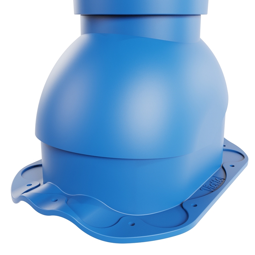 Выход вентиляции канализации Viotto, для МЧ Финнера, сигнально-синий (RAL 5005)