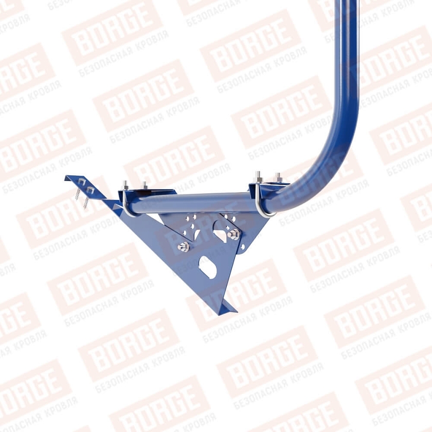 Ограждение кровельное BORGE H-120см, 3м, для черепичной кровли, сигнально-синий (RAL 5005)