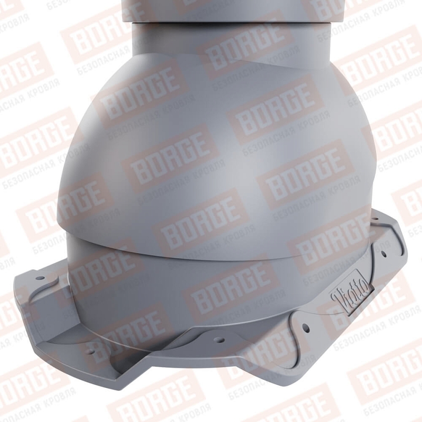 Выход вентиляции канализации Viotto, для профнастила С20, серый графит (RAL 7024)