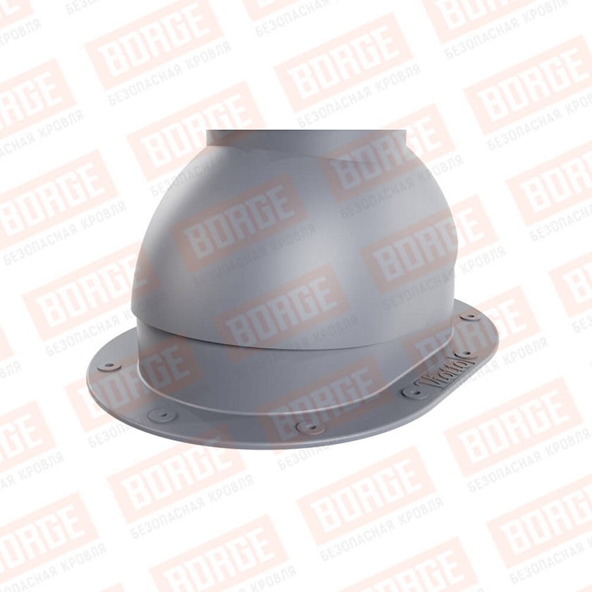 Выход вентиляции канализации Viotto, для готовой мягкой и фальцевой кровли, серый графит (RAL 7024)