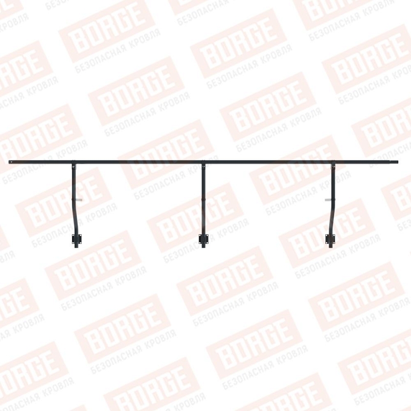 Ограждение парапетное BORGE H-30см, 3м, антрацитово-серый (RAL 7016)