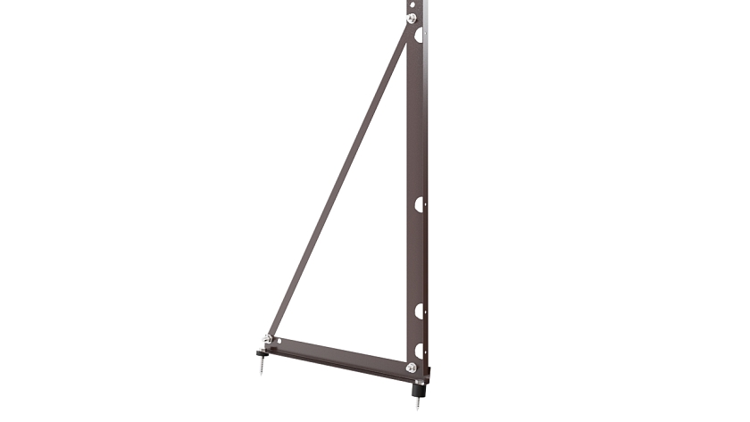 Ограждение кровельное NewLine H-120см, 3м, коричневый шоколад (RAL 8017)