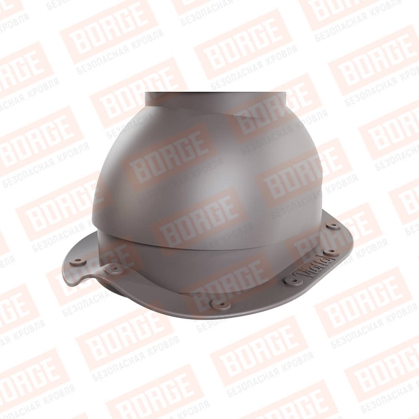 Выход вентиляции канализации Viotto, для МЧ Монтеррей, серо-коричневый (RAL 8019)