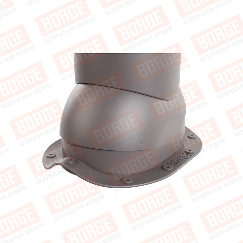 Роторная вентиляция Viotto, для МЧ Монтеррей, d-150мм, неутепленная, серо-коричневый (RAL 8019)