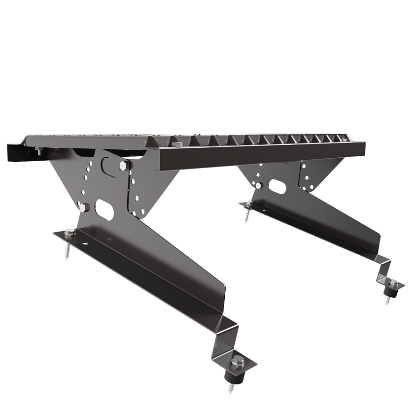 Ступень кровельная BORGE, для МЧ с высокой ступенькой, серо-коричневый (RAL 8019), 350мм