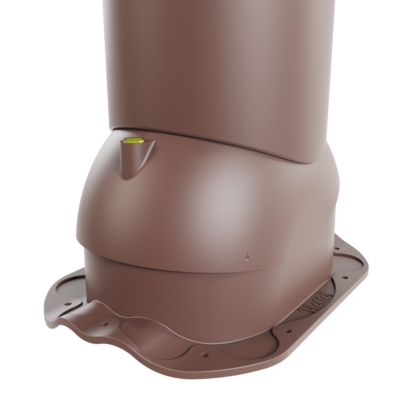 Труба вентиляционная Viotto, для МЧ Финнера, d-150мм, неутепленная, коричневый шоколад (RAL 8017)