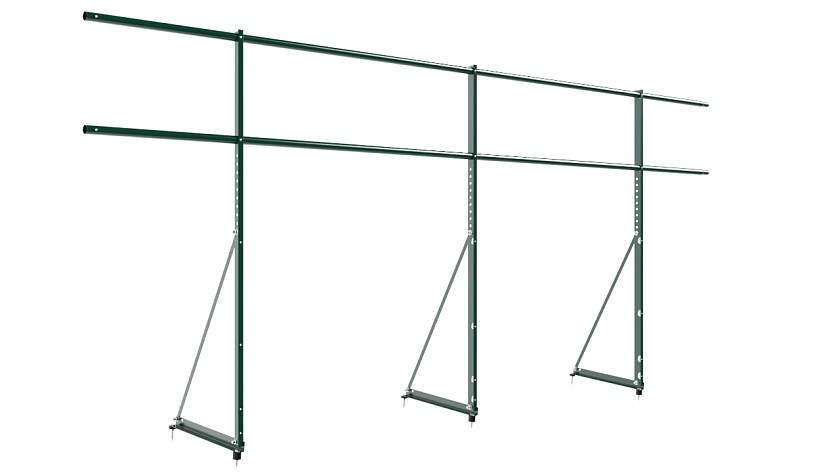 Ограждение кровельное NewLine H-120см, 3м, зеленый мох (RAL 6005)