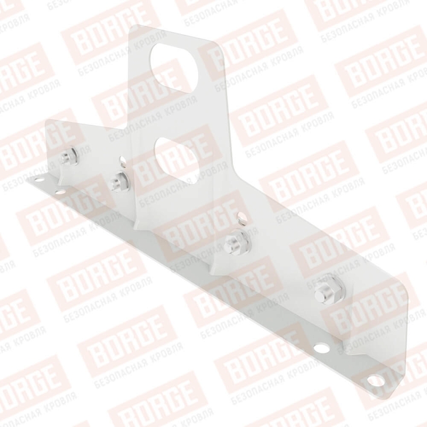 Универсальный кронштейн Русский Рубеж 25х45мм, оцинк., сигнально-белый (RAL 9003)
