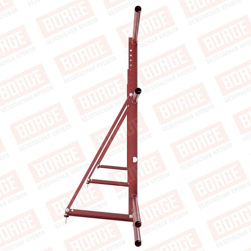 Ограждение декоративное NewLine H-90см, 3м, коричнево-красный (RAL 3011), с двумя доп. трубами