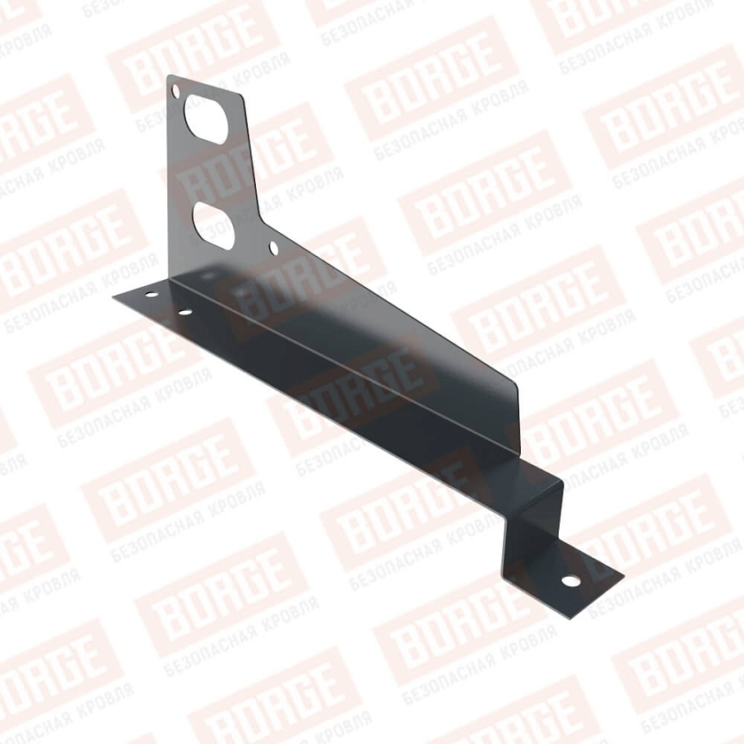 Универсальный кронштейн Русский Рубеж, оцинк., для МЧ с выс. ступен., антрацитово-серый (RAL 7016), 350мм