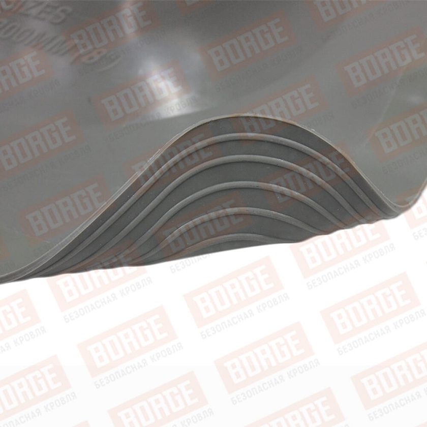Проходка кровельная угловая №1 BORGE (d=75-200, 420х420mm, RAL 7004 серый), силикон