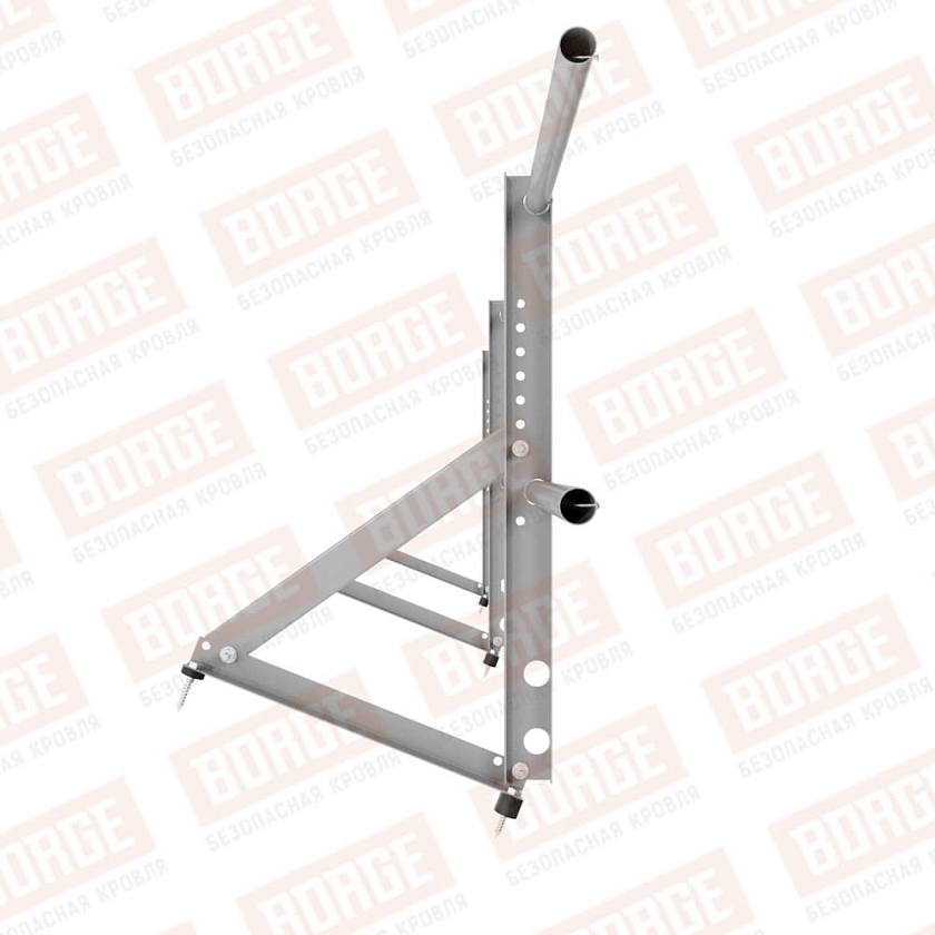 Ограждение кровельное Русский Рубеж H-60см, 3м, сигнально-серый (RAL 7004)