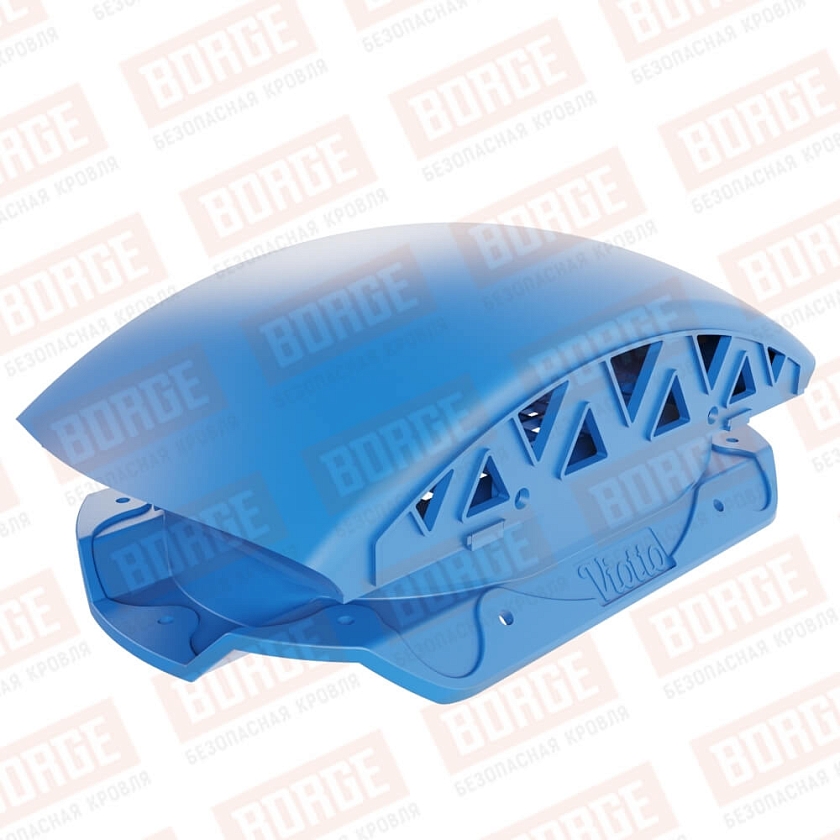 Вентилятор подкровельный Viotto, для профнастила С20, сигнально-синий (RAL 5005). Черепаха