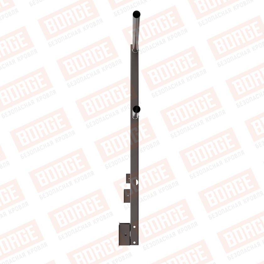 Ограждение парапетное NewLine H-90см, 3м, серо-коричневый (RAL 8019)