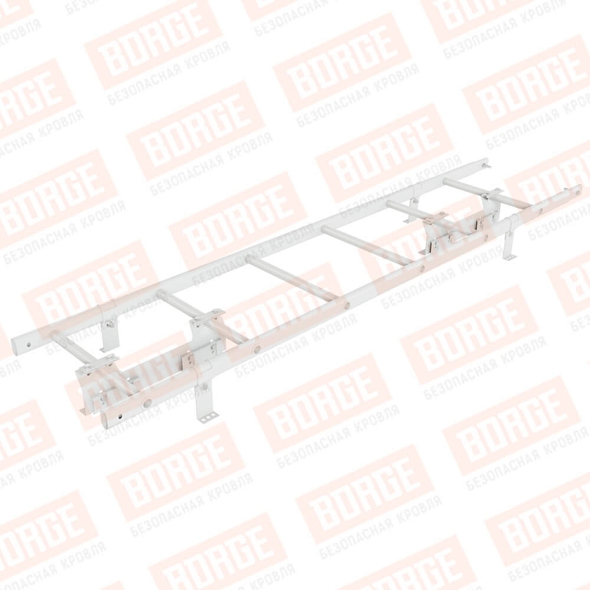 Комплект лестница кровельная NewLine 1,8м, для фальцевой кровли, сигнально-белый (RAL 9003)