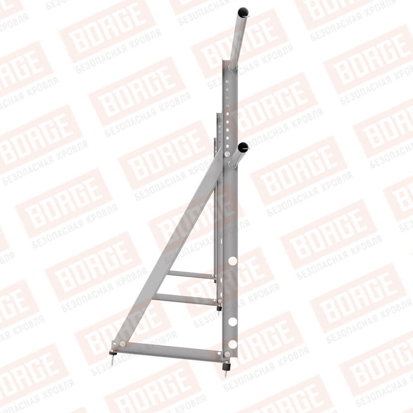 Ограждение кровельное Русский Рубеж H-90см, 3м, сигнально-серый (RAL 7004)