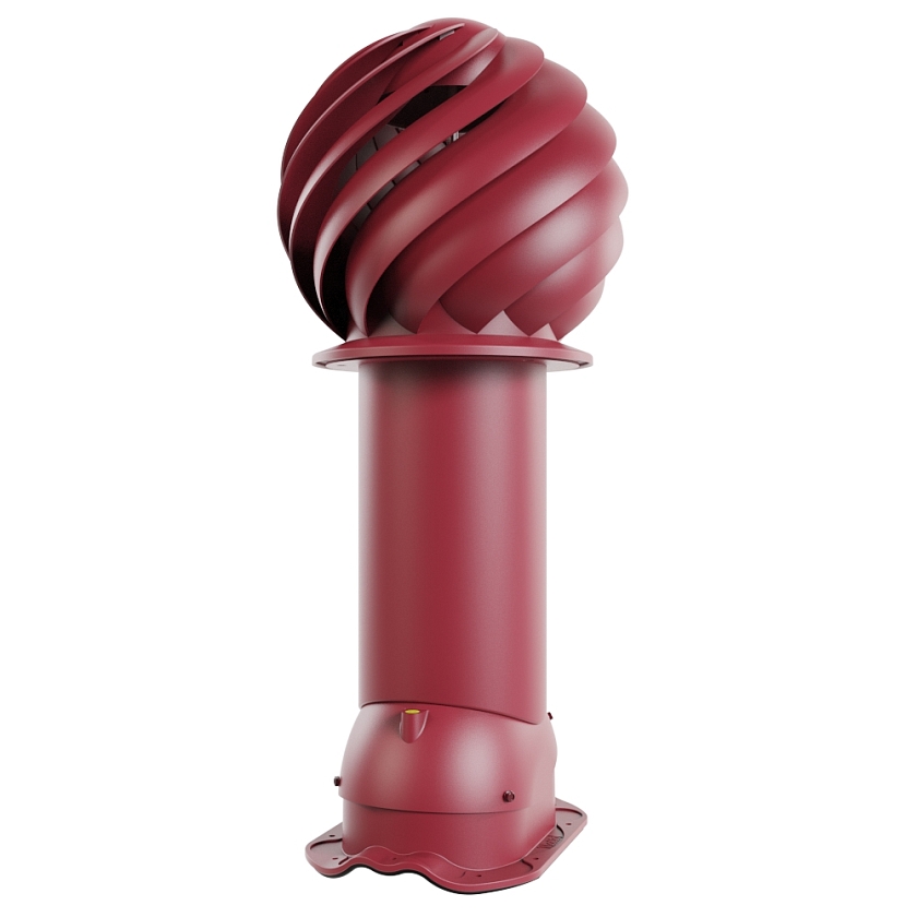 Роторная вентиляция Viotto, для МЧ Финнера, d-150мм, утепленная, красное вино (RAL 3005)
