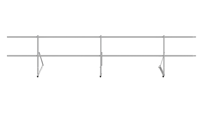 Ограждение кровельное NewLine H-60см, 3м, сигнально-серый (RAL 7004)