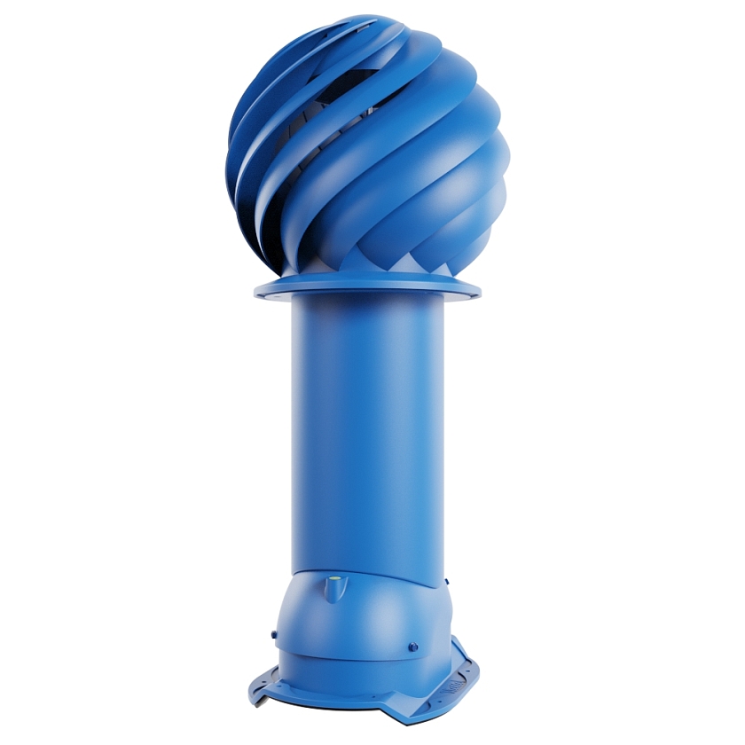 Роторная вентиляция Viotto, для МЧ Каскад, d-150мм, утепленная, сигнально-синий (RAL 5005)