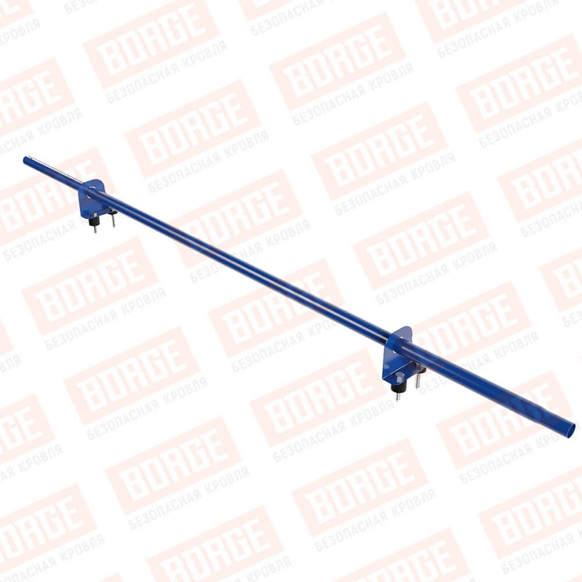 Снегозадержатель однотрубчатый NewLine 1,5м, D-25мм, 2 опоры, сигнально-синий (RAL 5005)