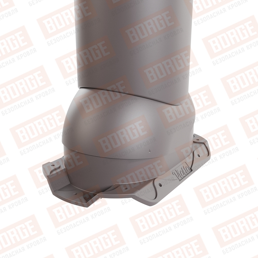 Труба вентиляционная Viotto, для профнастила С20, d-150мм, утепленная, серо-коричневый (RAL 8019)