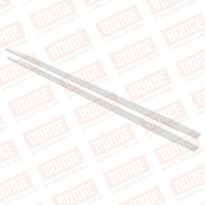 Труба снегозадержателя Русский Рубеж 40х20х1500, сигнально-белый (RAL 9003)