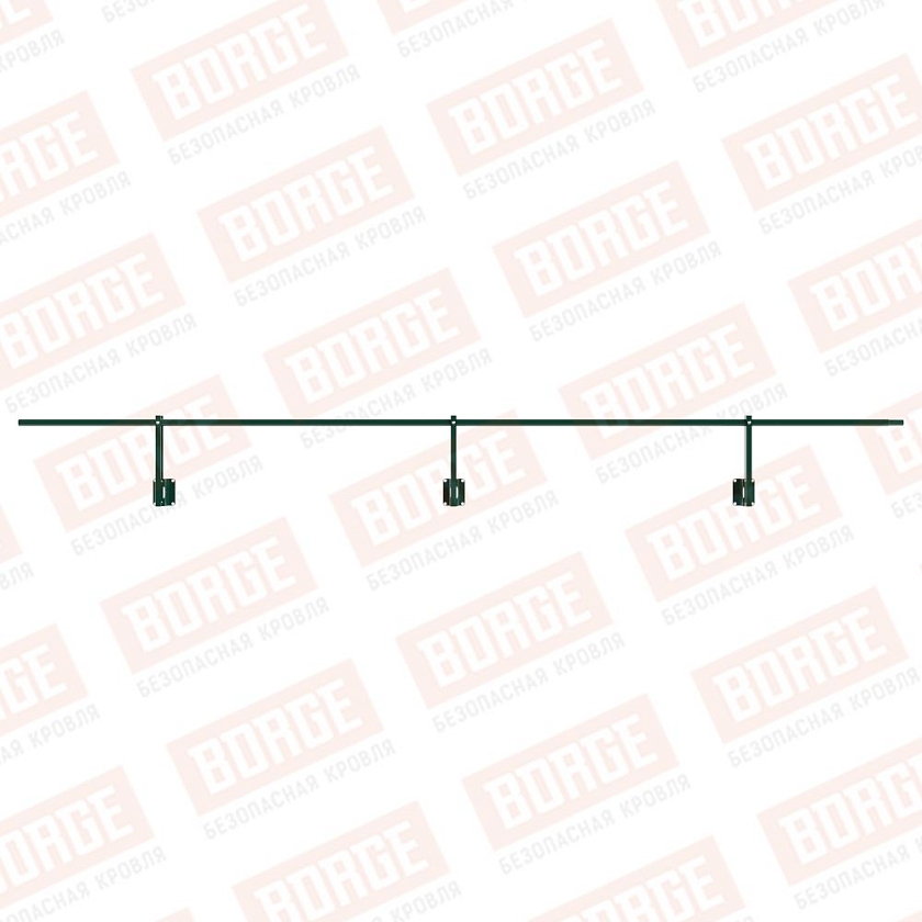 Ограждение парапетное NewLine H-30см, 3м, зеленый мох (RAL 6005)
