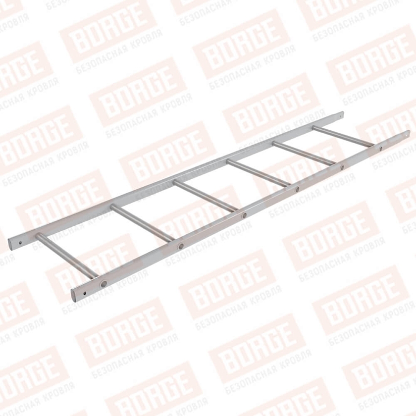 Лестница кровельная NewLine 1,8м, сигнально-серый (RAL 7004)