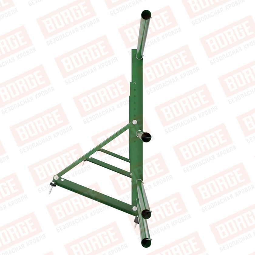 Ограждение декоративное NewLine H-60см, 3м, лиственно-зеленый (RAL 6002), с двумя доп. трубами