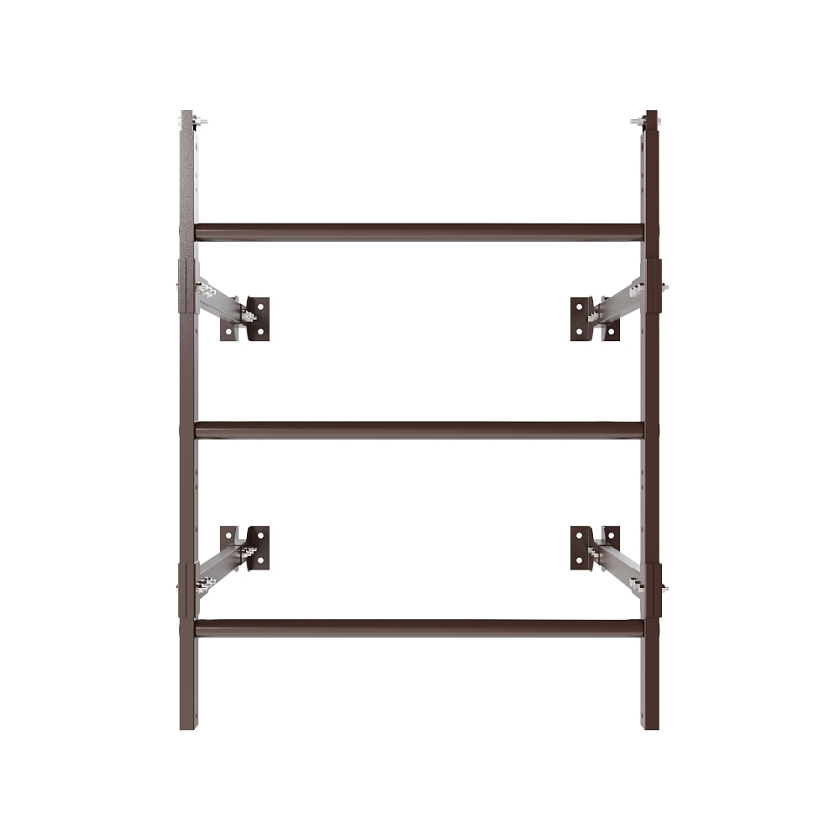 Лестница пожарная П1-1 BORGE, Н-1м, W-0.8м, оцинк., коричневый шоколад (RAL 8017)