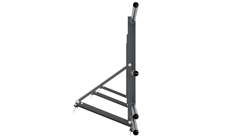 Ограждение кровельное NewLine H-60см, 3м, антрацитово-серый (RAL 7016), с двумя доп. трубами