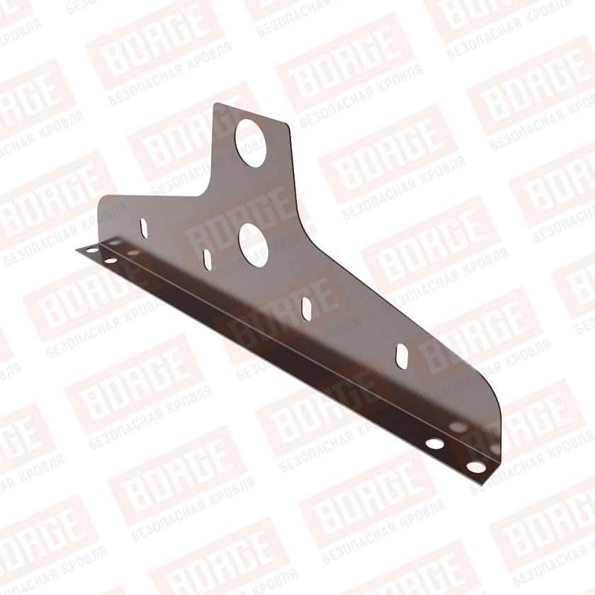 Универсальный кронштейн NewLine, D-25мм, коричневый шоколад (RAL 8017)