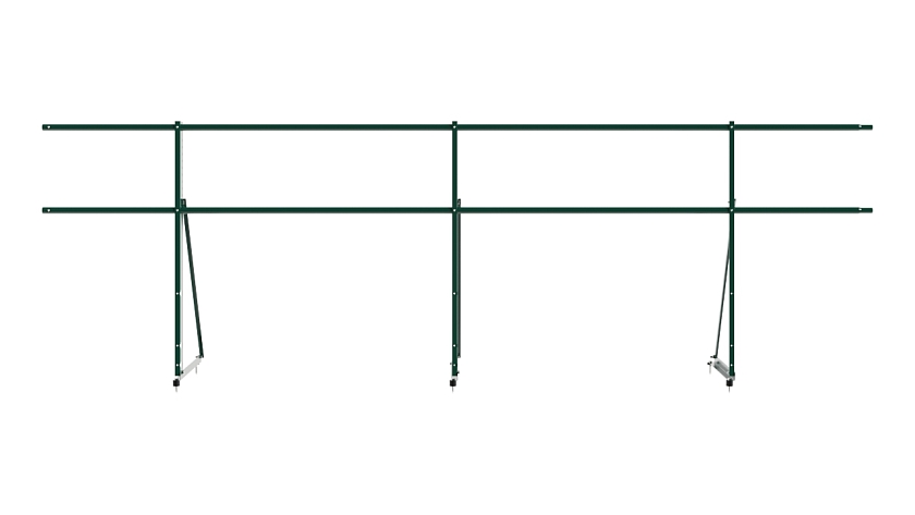 Ограждение кровельное NewLine H-90см, 3м, зеленый мох (RAL 6005)