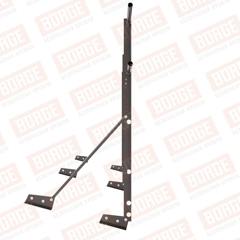 Ограждение декоративное NewLine H-120см, 3м, для фальцевой кровли, окрашенный (NL-805)