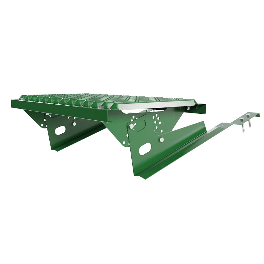 Ступень кровельная BORGE, для черепичной кровли, лиственно-зеленый (RAL 6002)