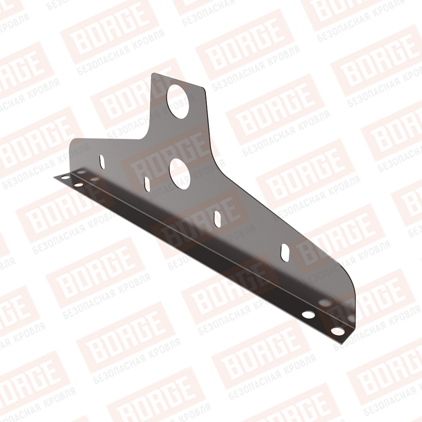 Универсальный кронштейн NewLine, D-25мм, серо-коричневый (RR 32)