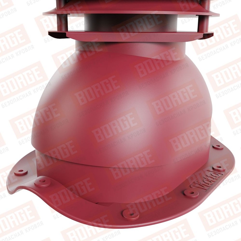 Универсальный выход вентиляции Viotto для МЧ Монтеррей, красное вино (RAL 3005)