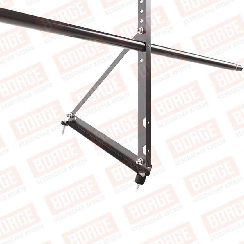 Ограждение декоративное NewLine H-60см, 3м, серо-коричневый (RR 32)