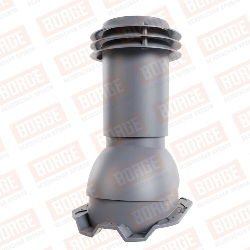 Выход вентиляции канализации Viotto, для профнастила С21, серый графит (RAL 7024)