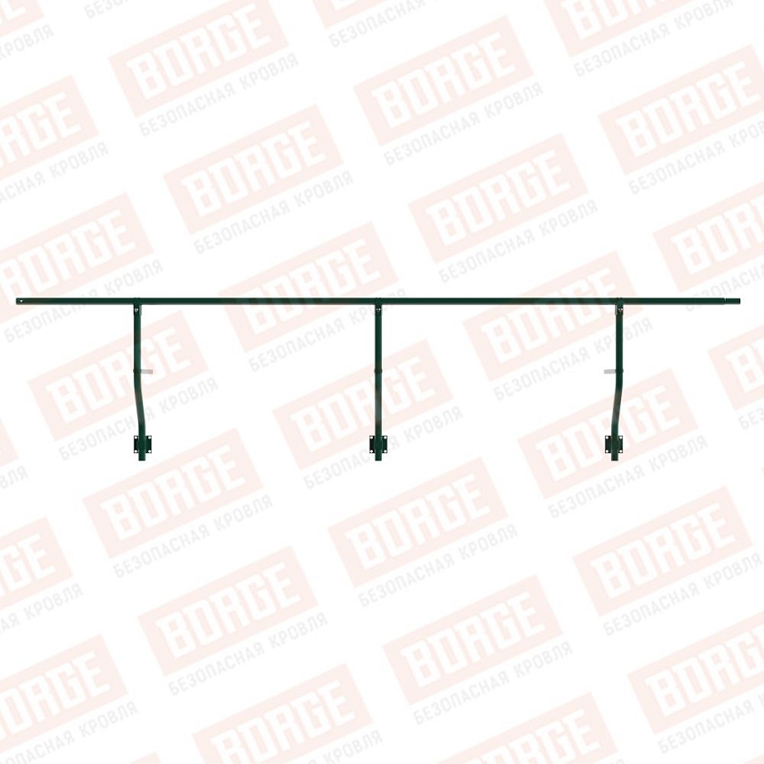 Ограждение парапетное BORGE H-30см, 3м, зеленый мох (RAL 6005)