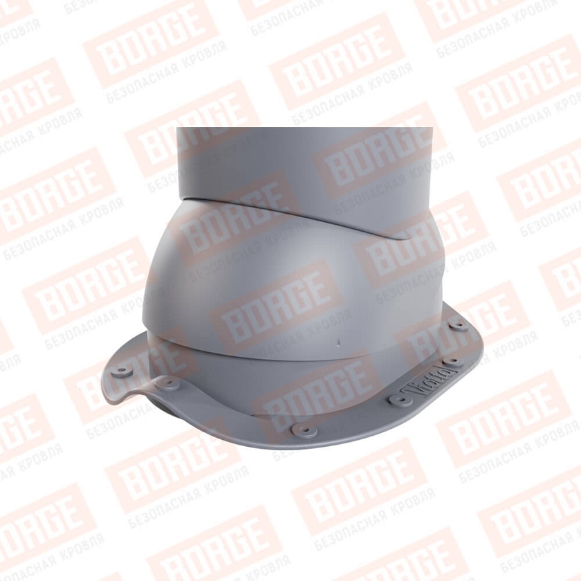 Роторная вентиляция Viotto, для МЧ Монтеррей, d-125мм, утепленная, серый графит (RAL 7024)