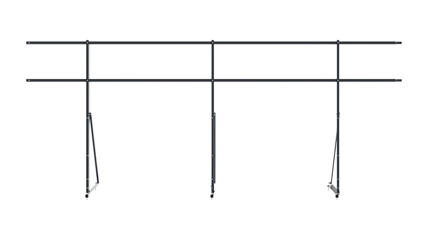 Ограждение кровельное NewLine H-120см, 3м, антрацитово-серый (RAL 7016)