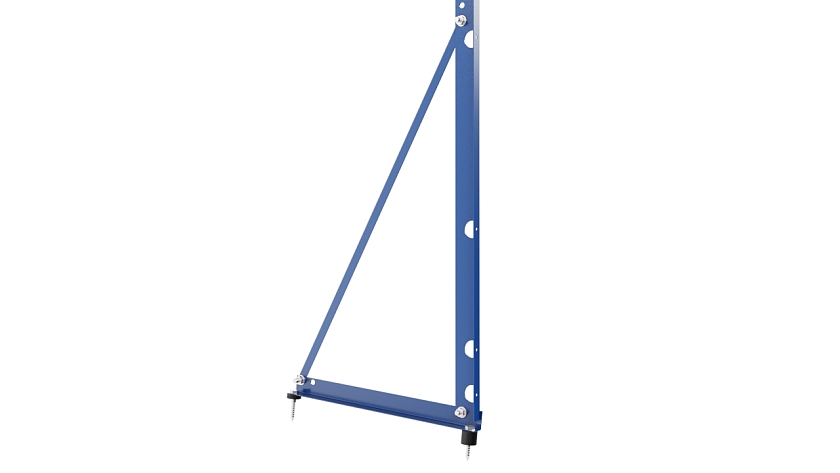 Ограждение кровельное NewLine H-120см, 3м, сигнально-синий (RAL 5005)