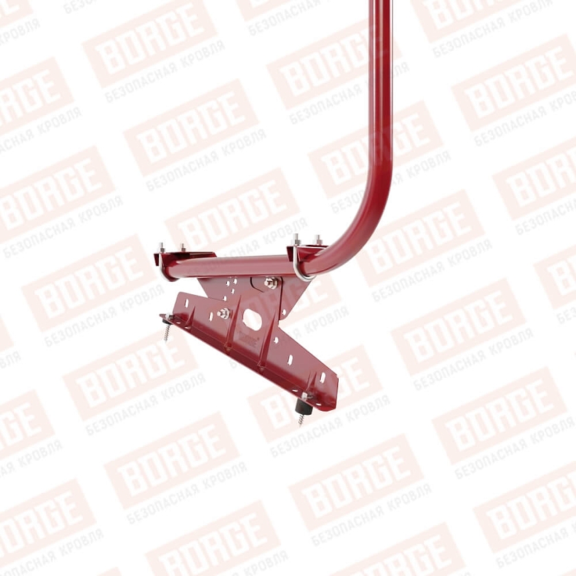 Ограждение кровельное BORGE H-120см, 3м, рубиново-красный (RAL 3003)