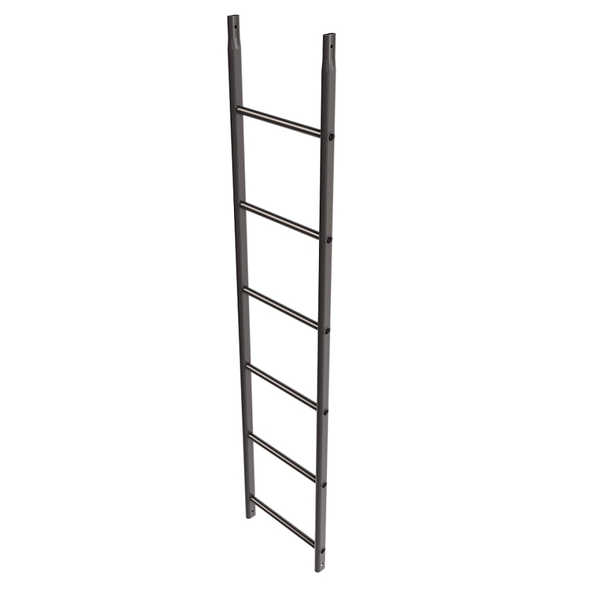 Лестница кровельная, фасадная BORGE 1,8м, серо-коричневый (RAL 8019)